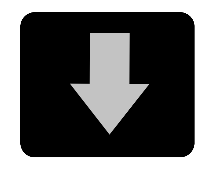 黒四角ボタン灰矢印5