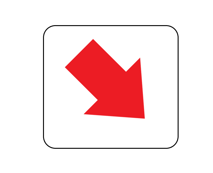 四角ボタン矢印赤色4