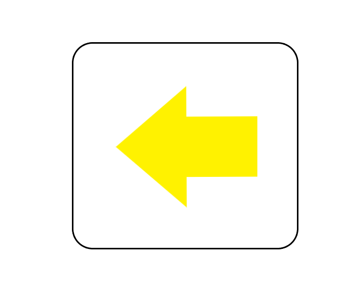 四角ボタン矢印うすい黄色7