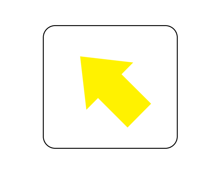 四角ボタン矢印うすい黄色8