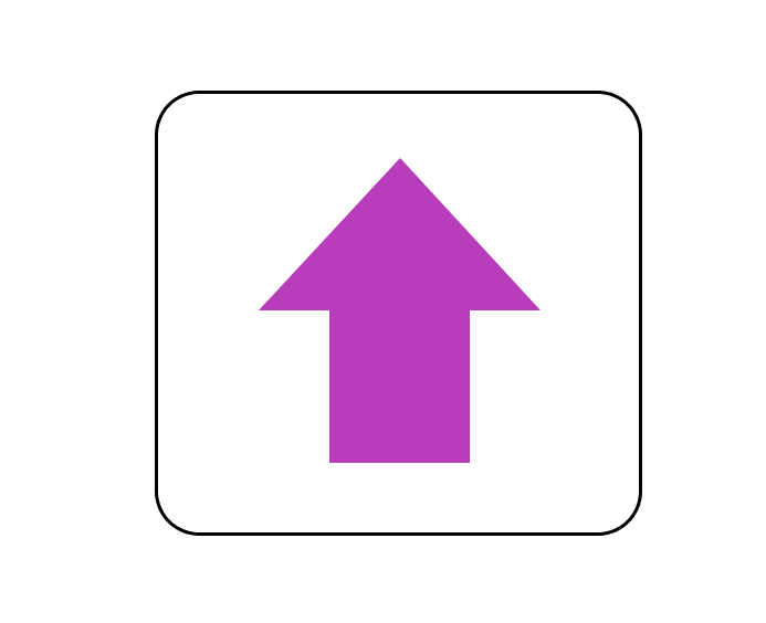 四角ボタン矢印紫色